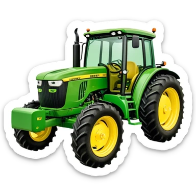 Tractor - John Deere 5055E (Model Year: 2021) (Iconic colour: Green with yellow) sticker