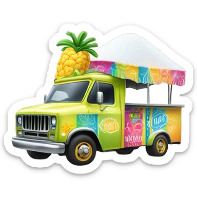 Margarita truck following a margarita salt truck sticker