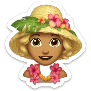 Hawaïenne sticker