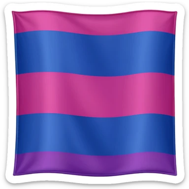 A bisexual flag sticker