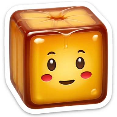 Bean Paste block jelly sticker