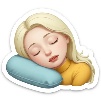 The girl fainted sticker