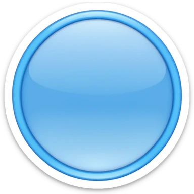 sky blue circle with blue check inside the circle sticker