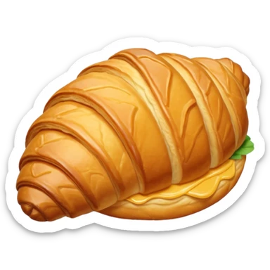 Coquette Croissant sticker