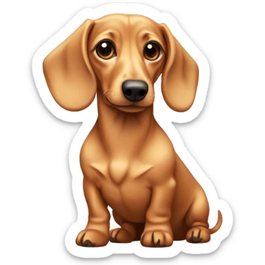 Blonde dachshund  sticker