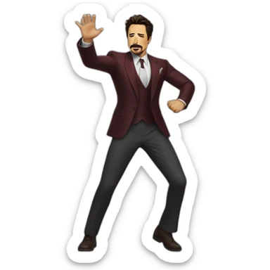 Tony Stark dance sticker