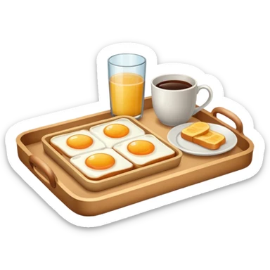 rectangle tray breakfast sticker