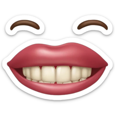 Bouche ouverte qui tire la langue sticker