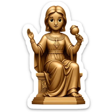 Montserrat moreneta estàtua sticker