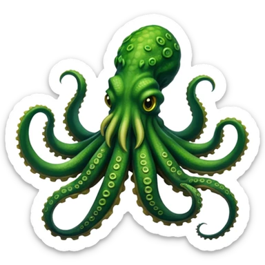 Green Kraken sticker