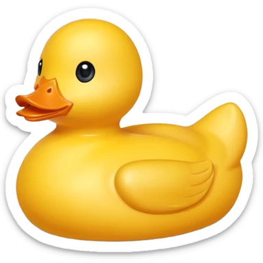 Solid good rubber duck sticker