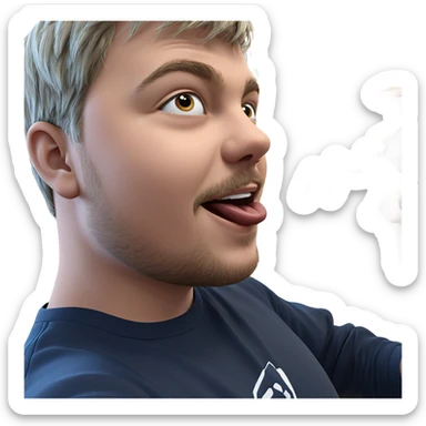 boys having fun indoors sticker