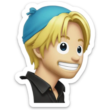 Sanji de one pièce sticker