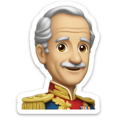 Juan carlos de borbón king of spain sticker