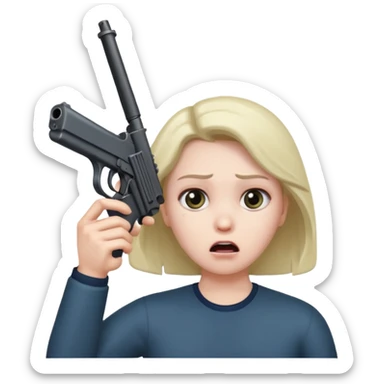 Gun to head  sticker