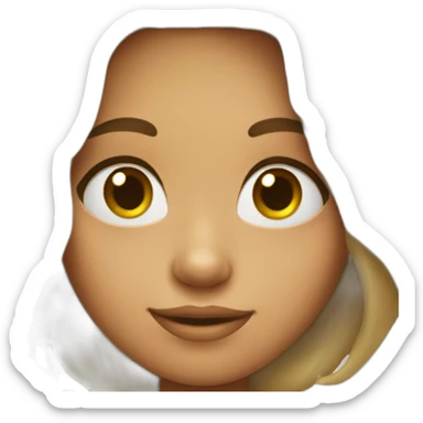 A girl she has dimples sticker