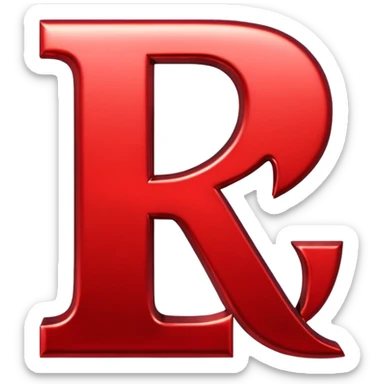 letter R sticker