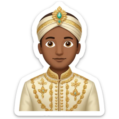 North indian groom sticker