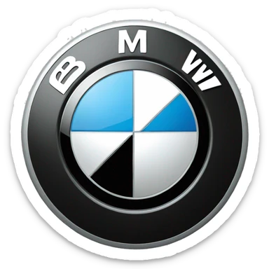 bmw logo sticker