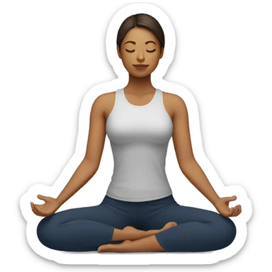 Instructora de meditacion sticker