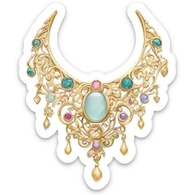 Rococo jewelry  sticker