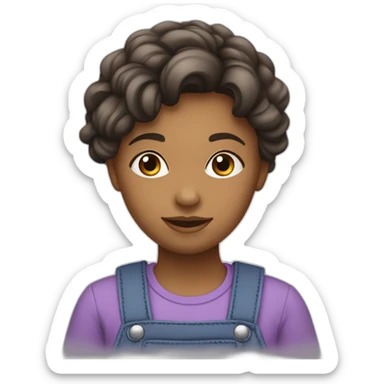 Fille voilet et à côté une fille qui se moque sticker