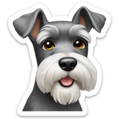 miniature schnauzer dog sticker