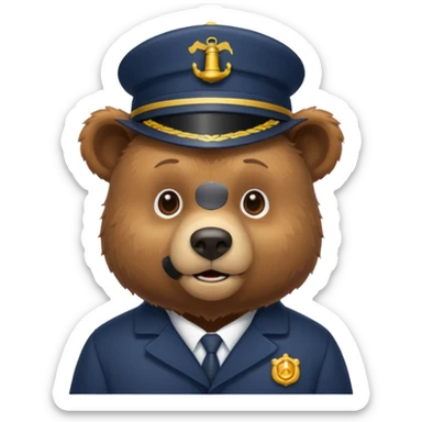 Lighthouse bear sticker