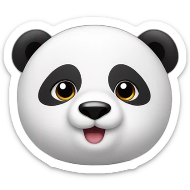 Panda collect dots sticker