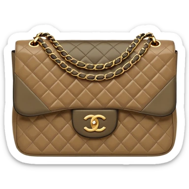 chanel taupe color bag sticker