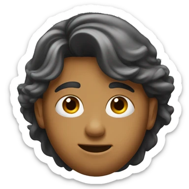 uni student head  sticker