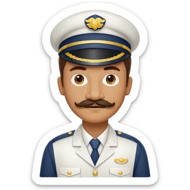 a housekeep with mustach sticker