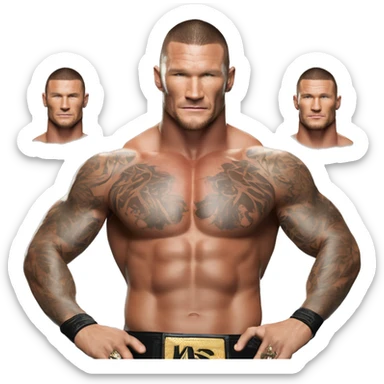 Randy Orton wwe superstar le plus réaliste possible  sticker