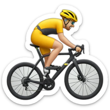 ciclista en una bici de gravel sticker