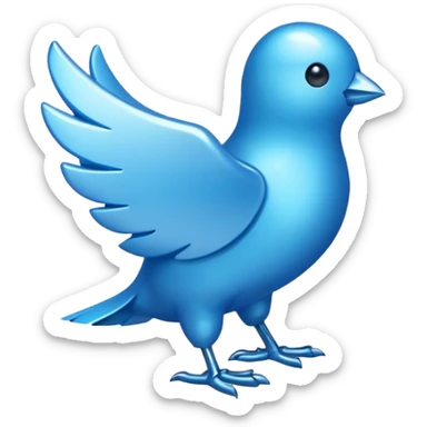 Blue Verified Twitter symbol  sticker