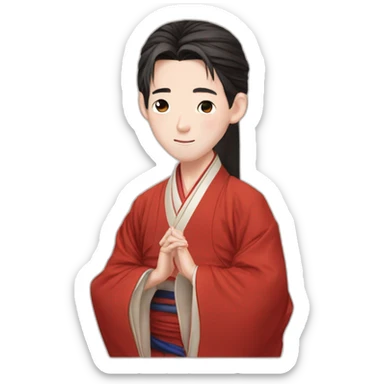 messi Hanfu Confession sticker