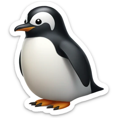thankful penguin sticker