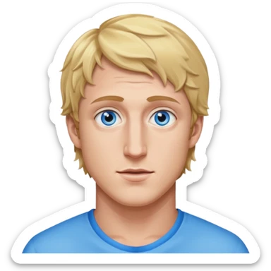 Logan Paul with blue eyes sticker