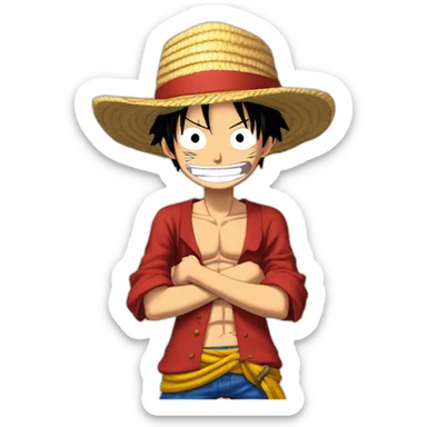 monkey d luffy king of the pirates sticker
