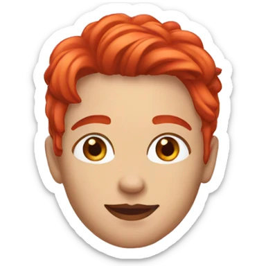 🤷🏻‍♀️ with red hair sticker