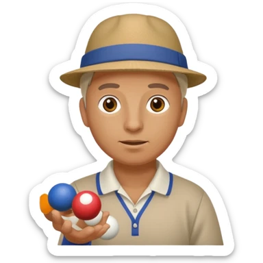 jouer de petanque sticker