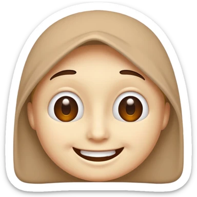 smiling with lidded eyes sticker