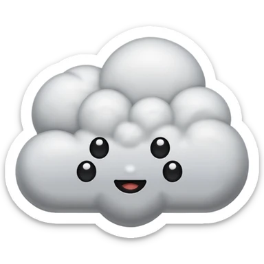 comic think cloud with three dots, no text sticker
