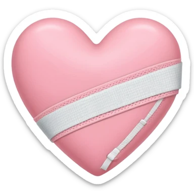 a heart con una venda but baby pink  sticker