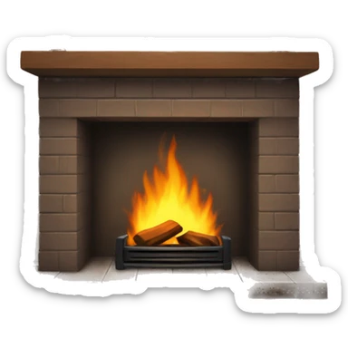 Fireplace  sticker