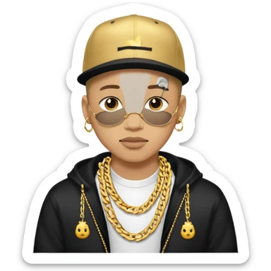 rapper da trắng chất sticker