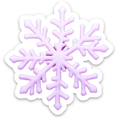 pink snow flakes sticker