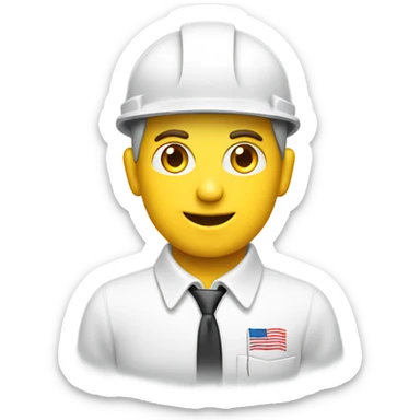 electrician holding an american plug sticker