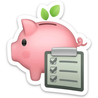 oszczędności i procedury symbol sticker