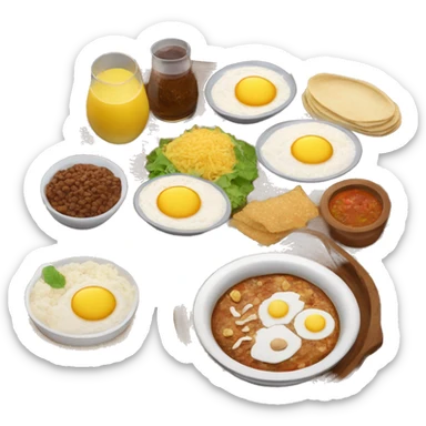 A Colombian typical food Bandeja Paisa sticker